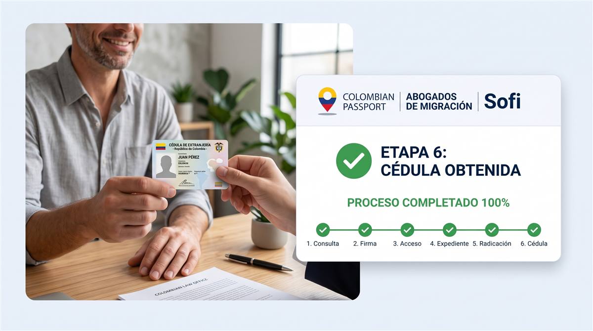 Entrega de la cédula de extranjería