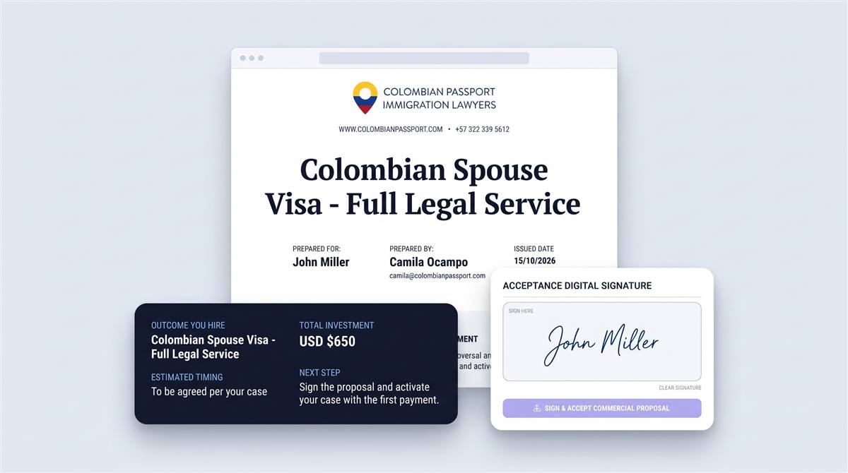 Digital signature and online proposal payment